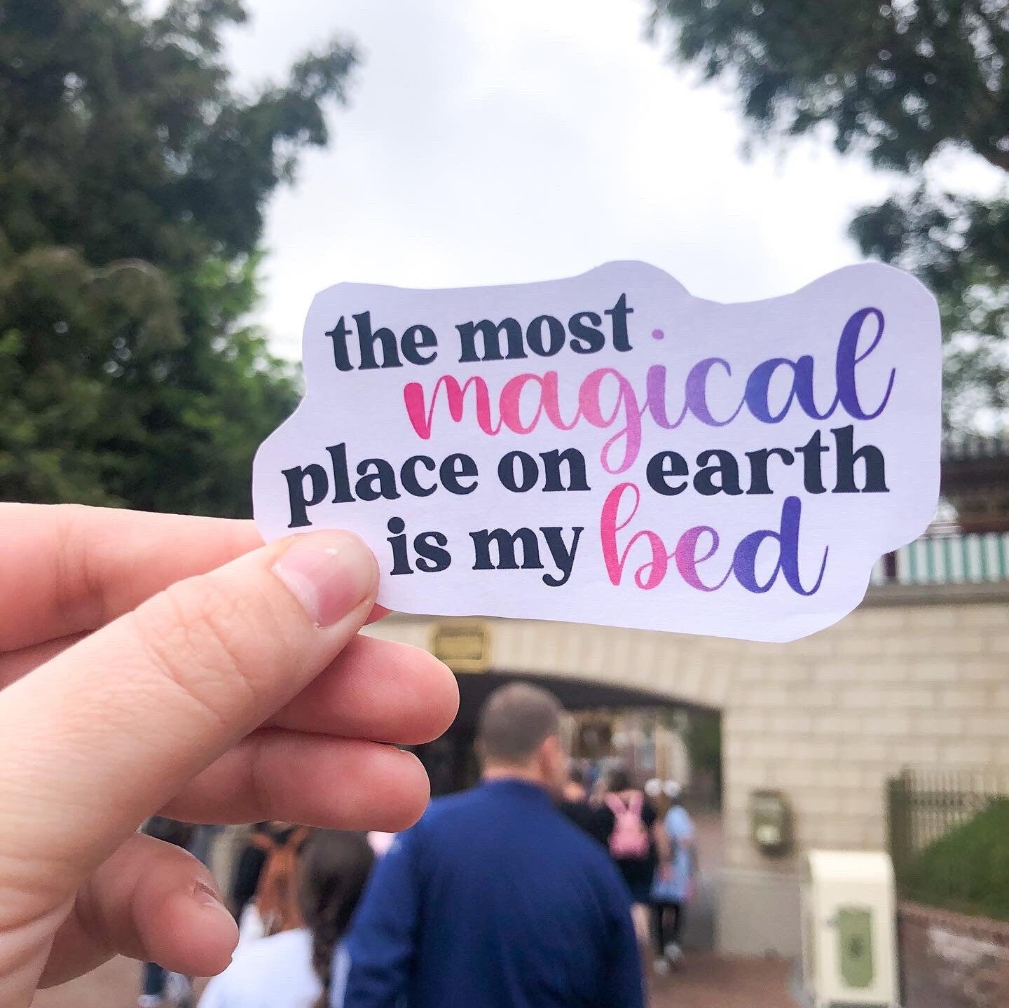 The Most Magical Place on Earth Vinyl Sticker for your Laptop, Water Bottle or Bullet Journal, skateboard stickers