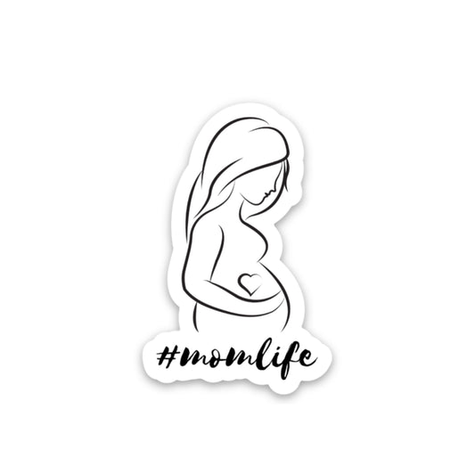 Mom Life Sticker, 3x1 in. vinyl sticker perfect for water bottles, Laptops, and bullet journals, Christmas gifts for Mom from daughter