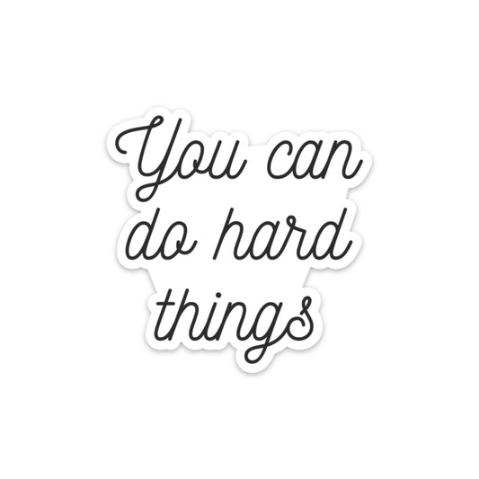 you can do hard things sticker, stocking stuffers for teenage girls Christmas gifts for coworkers, positive stickers, secret Santa gifts at