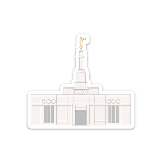 Bismark Temple Sticker, 3x3 in. Vinyl Sticker for your Laptop, Water Bottle or Bullet Journal