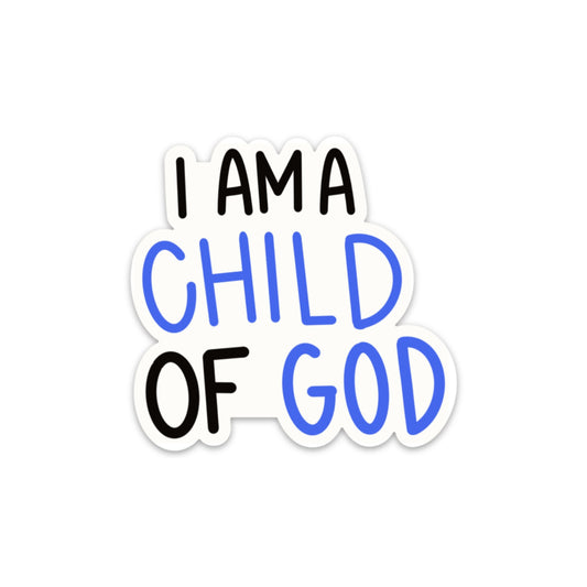 i am a child of God sticker, Christian planner stickers, baptism gift boy from godmother, first communion favors, bible study gifts for