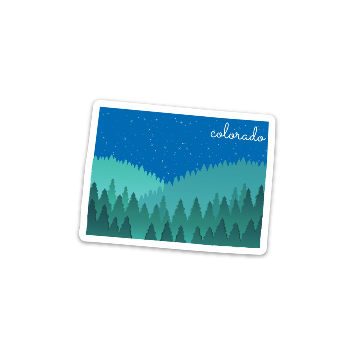 Colorado State 3x3in Sticker, Mountain Sticker, Vinyl Sticker for your Laptop, Water Bottle or Bullet Journal