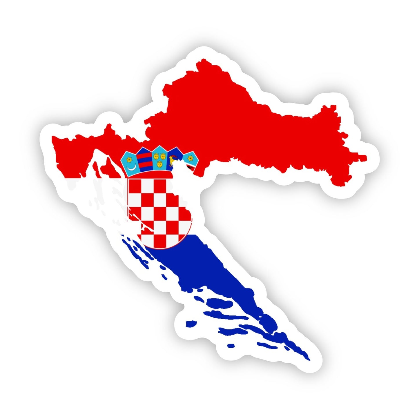 Croatia 3x3in. Vinyl Sticker for your Laptop, Water Bottle or Bullet Journal