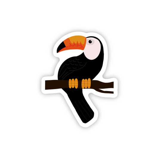 Toucan 3x3in. Vinyl Sticker perfect for Water Bottles, Laptops and Bullet Journals, skateboard stickers