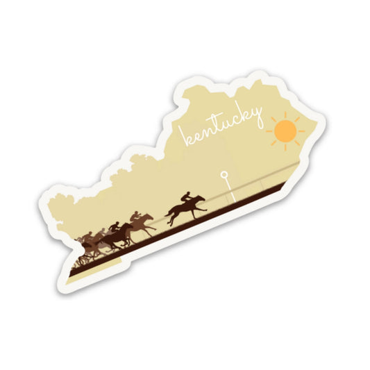 Kentucky State 3x3in Sticker, Kentucky Derby Sticker, Vinyl Sticker for your Laptop, Water Bottle or Bullet Journal