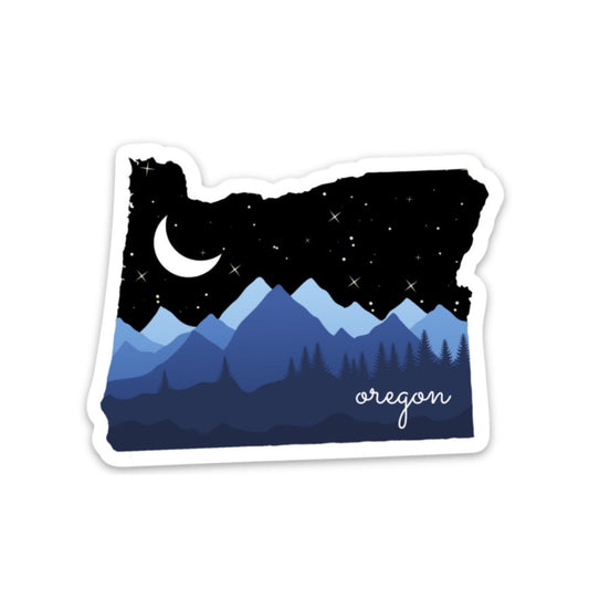 Oregon State 3x3in Sticker, Mountain Sticker, Vinyl Sticker for your Laptop, Water Bottle or Bullet Journal