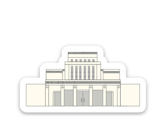 Laie Hawaii Temple Stickers, skateboard stickers