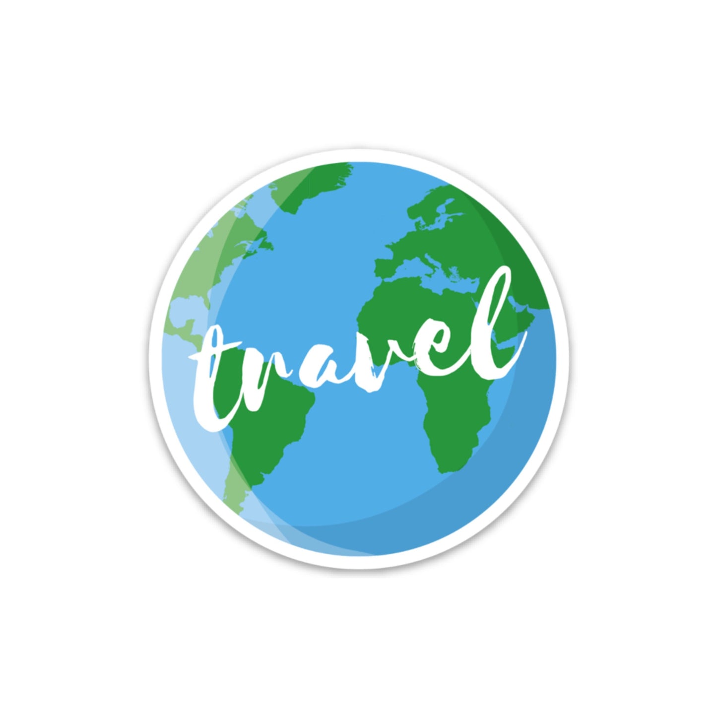 Travel the Globe 3x3in. Vinyl Sticker for your Laptop, Water Bottle or Bullet Journal, Wildflowers, Flower Decal