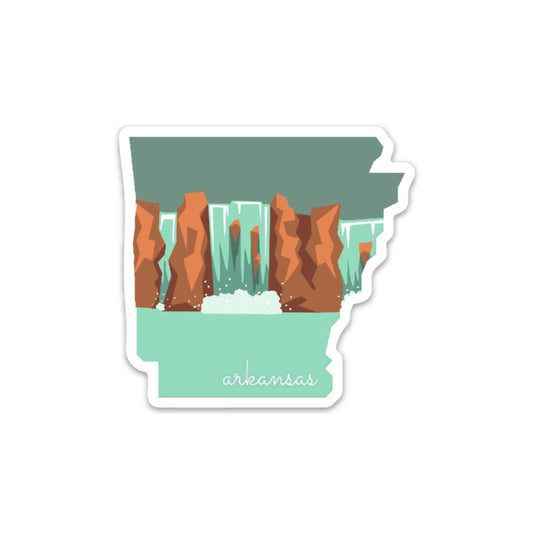 Arkansas Sticker, Arkansas State 3x3in Sticker, Vinyl Sticker for your Laptop, Water Bottle or Bullet Journal