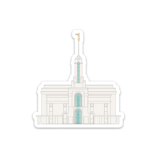 Mount Timpanogos Temple Sticker, 3x3 in. Vinyl Sticker for your Laptop, Water Bottle or Bullet Journal