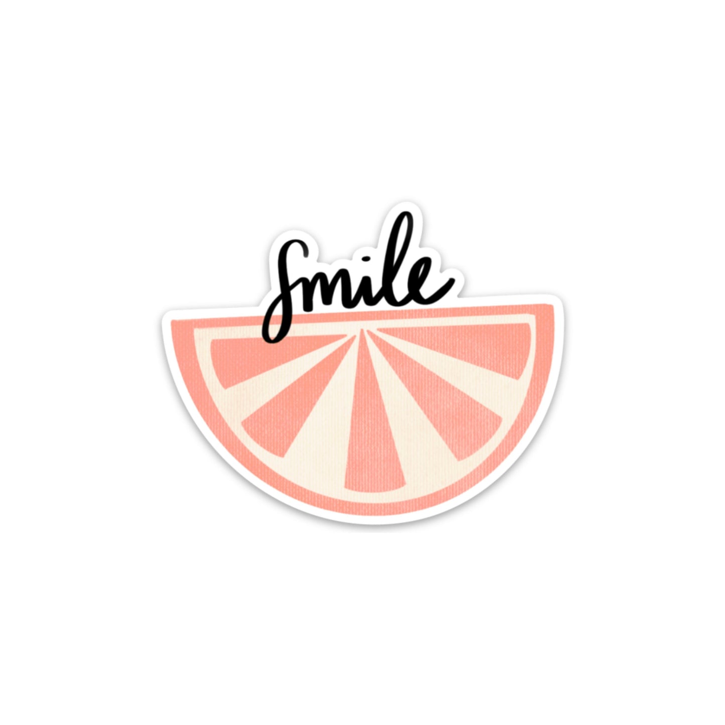 Grapefruit Smile 3x3in. Vinyl Stickers for your Laptop, Hydroflask, Planner or Bullet Journal, Roses, Flower Decal