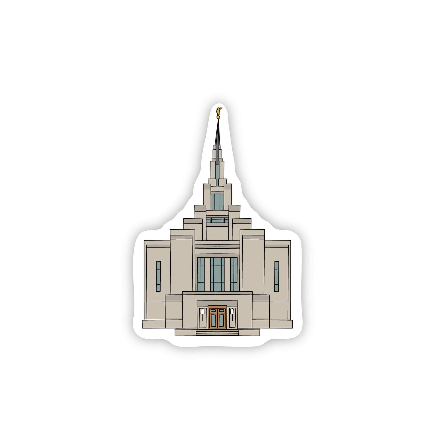 Kyiv Ukraine Temple Sticker, 3x3 in. Vinyl Sticker for your Laptop, Water Bottle or Bullet Journal