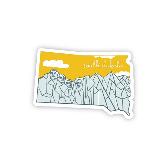 South Dakota Sticker, South Dakota State 3x3in Sticker, Vinyl Sticker for your Laptop, Water Bottle or Bullet Journal