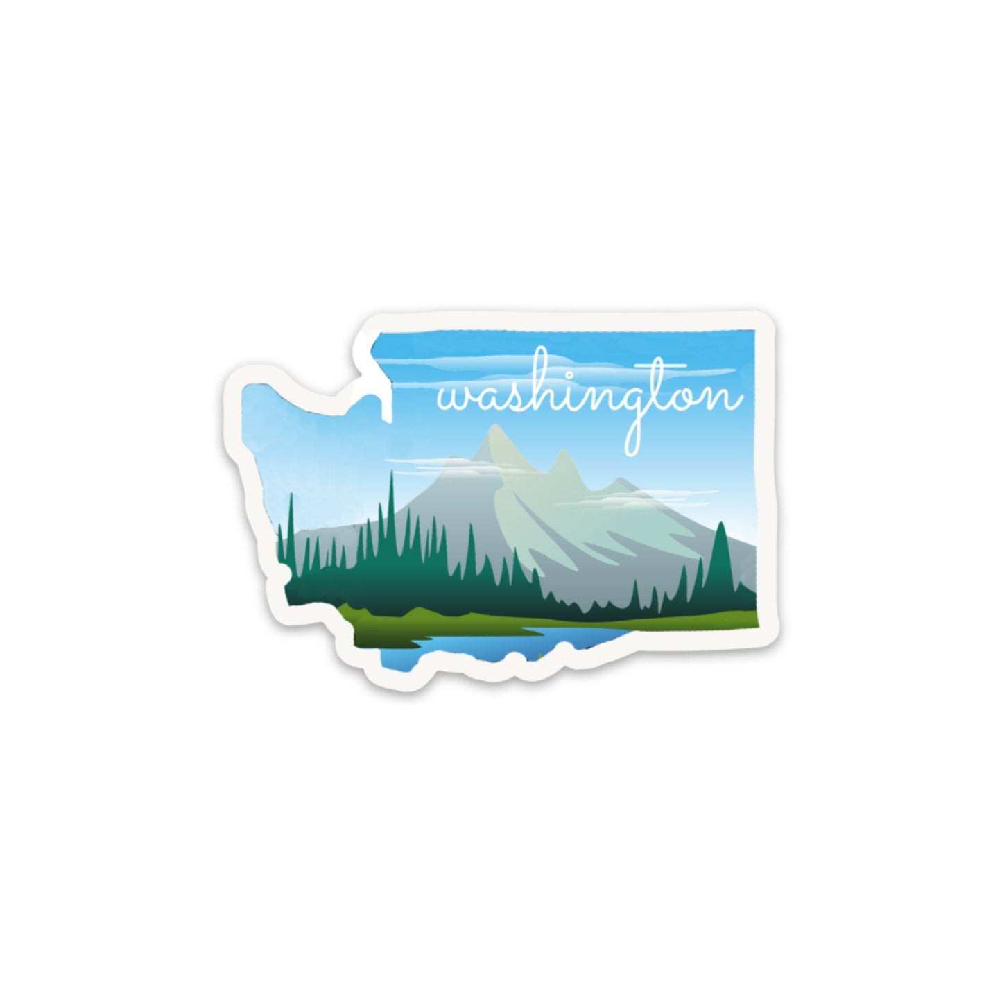 Washington state sticker for laptop, travel bucket list stickers, Washington state gifts, camper stickers, outdoorsy gifts for women, RV