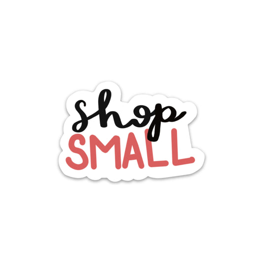 Shop small stickers, packaging stickers for small business stickers, women owned business sticker, small business owner gift, shopping bag