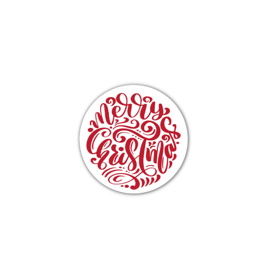 Merry Christmas 3x3in. Vinyl Sticker for your Laptop, Hydroflask, Water Bottle, decal, skateboard stickers