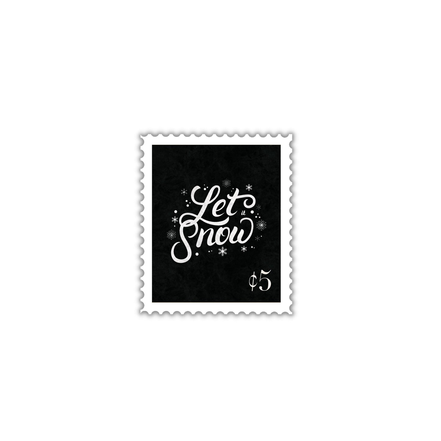 Let it Snow stickers, christmas stickers for advent calendar, Christmas stamp stickers, stocking stuffers for women cheap