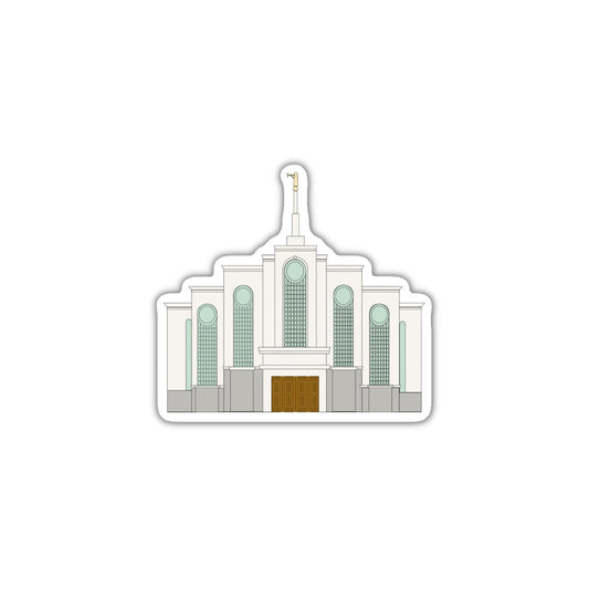 Albuquerque temple 3x3in. Vinyl Sticker for your Laptop, Hydroflask, Water Bottle or Bullet Journal, Flower Decal, skateboard stickers